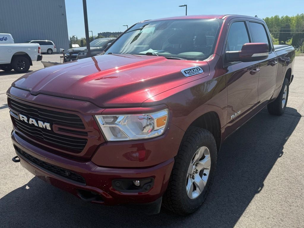 2021 RAM 1500 Big Horn/Lone Star in Delmonico Red Pearlcoat — front three-quarter view
