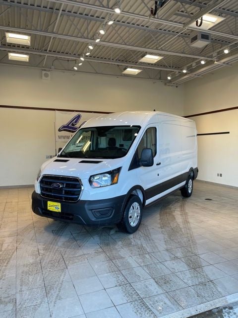 2023 Ford E-Transit-350 Base in Oxford White — front three-quarter view