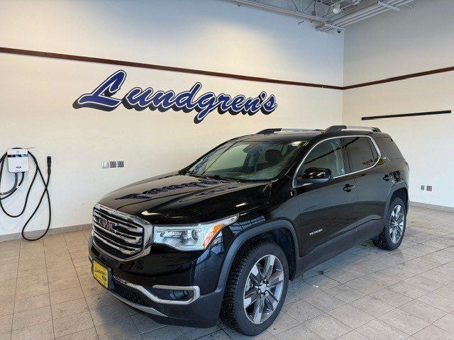 2019 GMC Acadia SLT-2 in Ebony Twilight Metallic — front three-quarter view