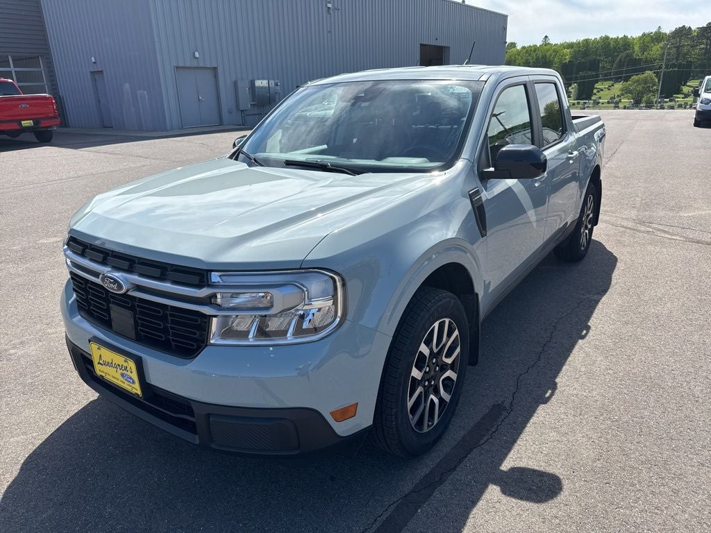 2024 Ford Maverick Lariat in Cactus — front three-quarter view