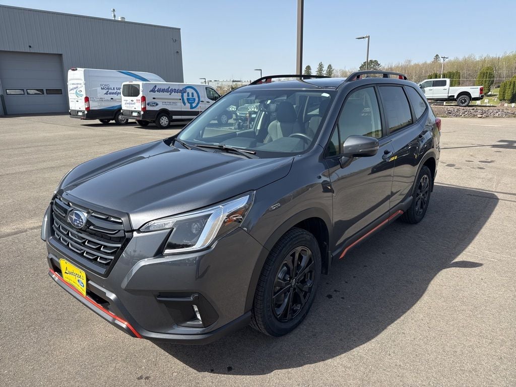2024 Subaru Forester Sport in Magnetite Gray Metallic — front three-quarter view